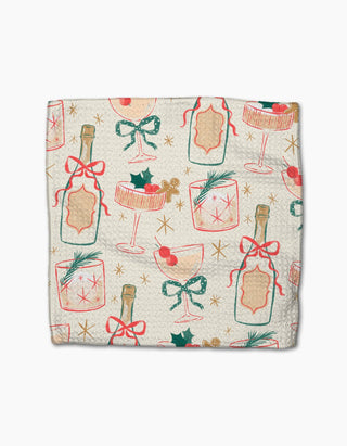 Christmas Cocktails Dishcloth Set - A Bushel & A Peck