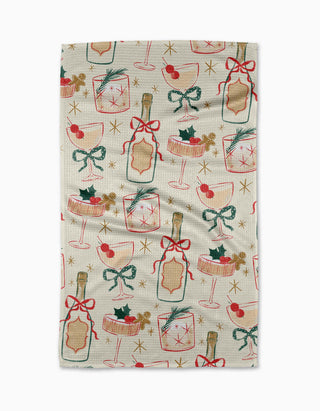 Christmas Cocktails Tea Towel - A Bushel & A Peck