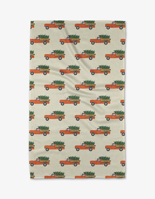 Christmas Ride Tea Towel - A Bushel & A Peck