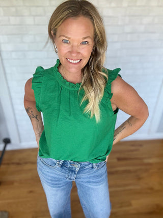 Claire Ruffle Top - A Bushel & A Peck