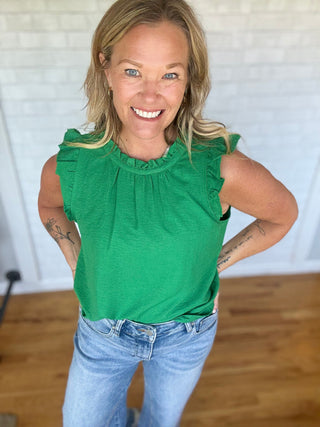 Claire Ruffle Top - A Bushel & A Peck