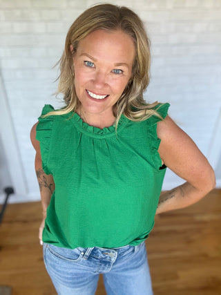 Claire Ruffle Top - A Bushel & A Peck
