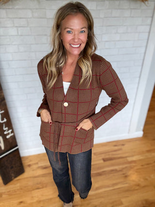 Claire Walnut Blazer - A Bushel & A Peck