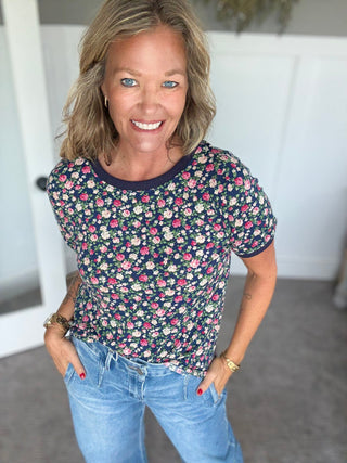 Clara Floral Top - A Bushel & A Peck