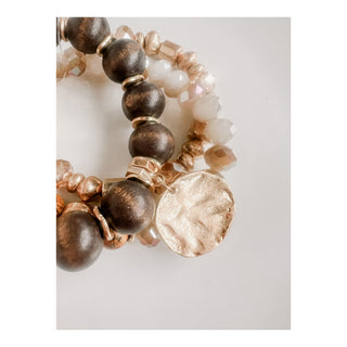 Coin Bracelet - Brown - A Bushel & A Peck