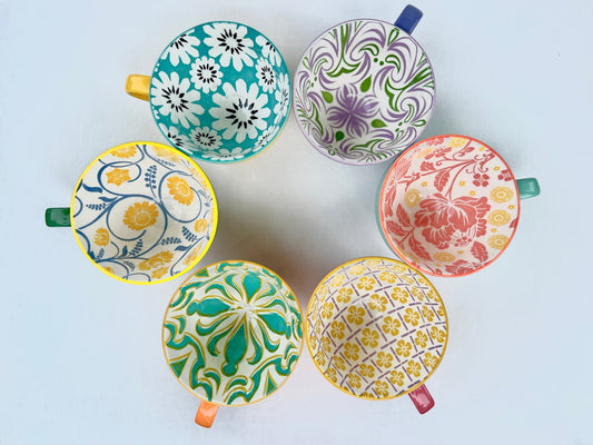 Colorful Patterned Mug - A Bushel & A Peck