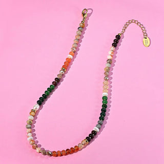 Coral Natural Stone Necklace - A Bushel & A Peck