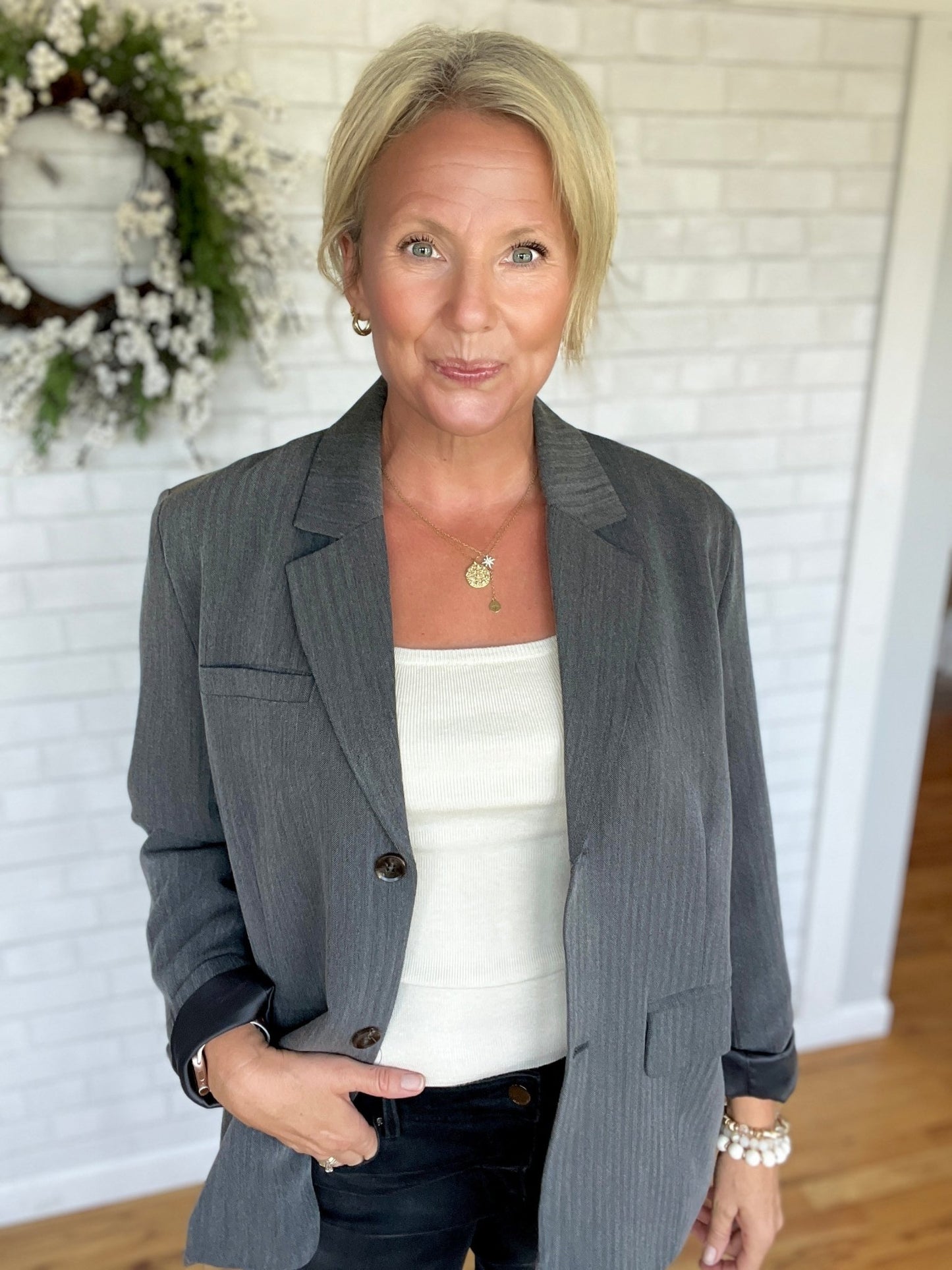 Corinne Tank - Bone White - A Bushel & A Peck