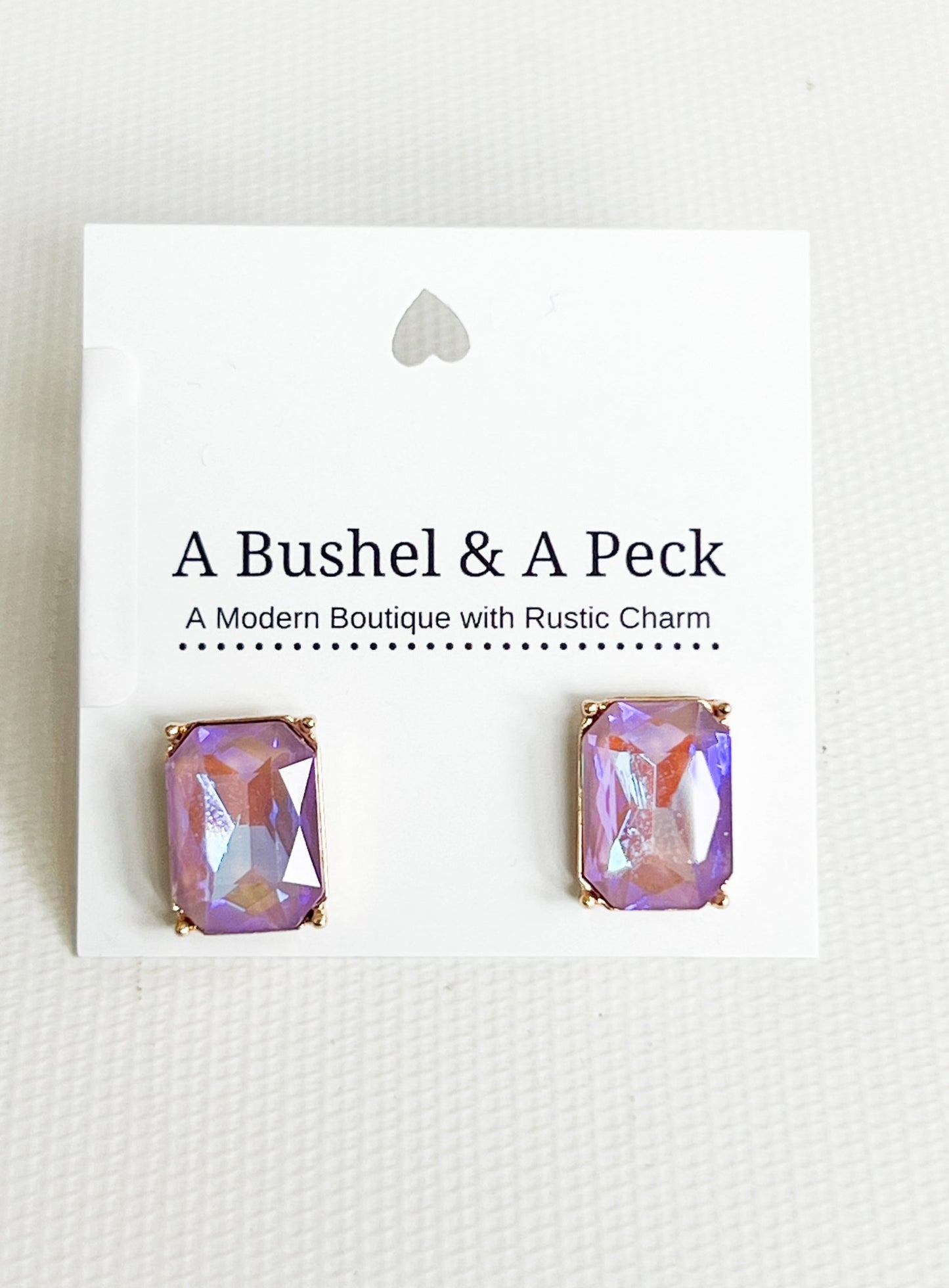 Crystal Stud Earrings - A Bushel & A Peck