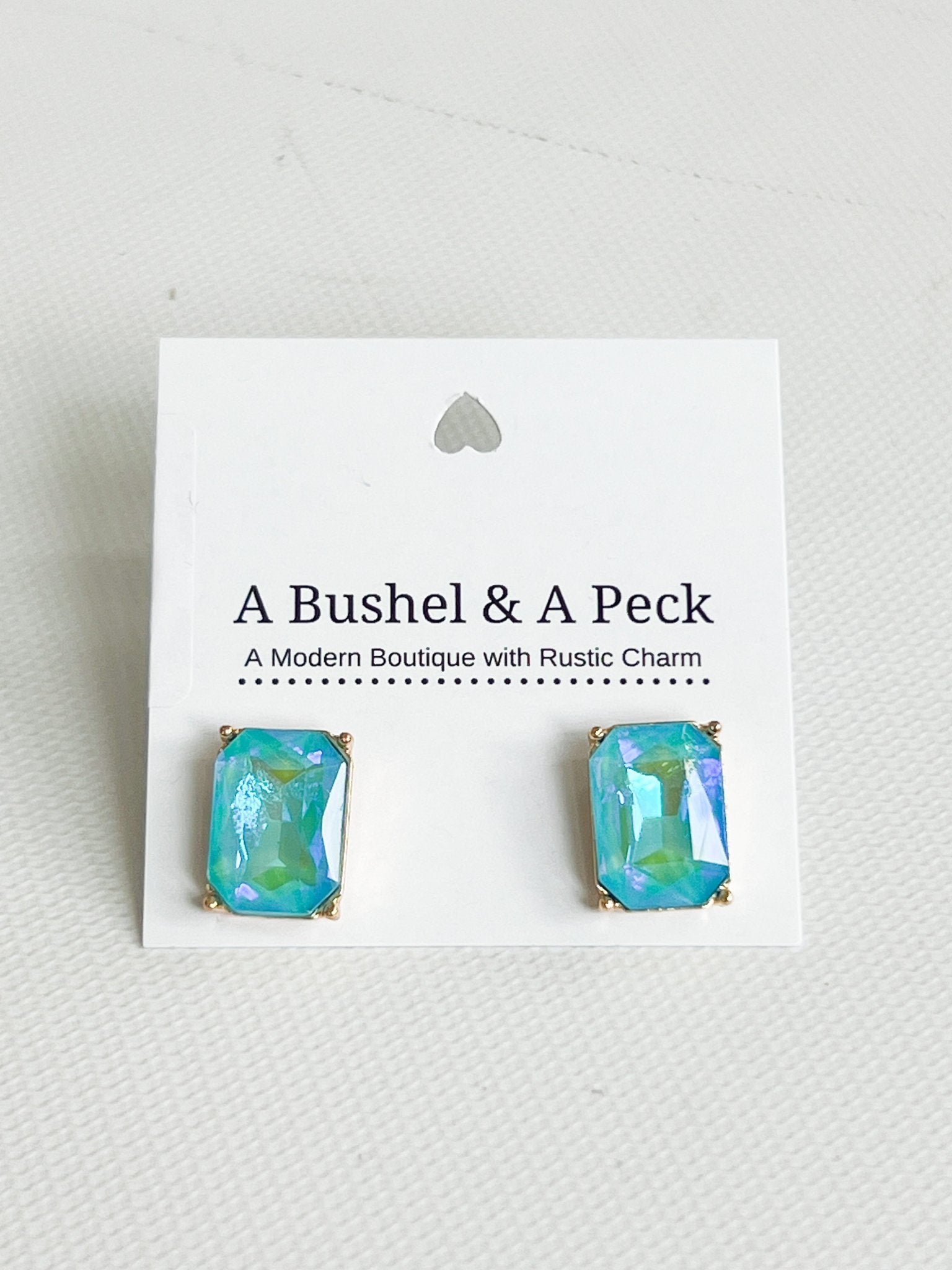 Crystal Stud Earrings - A Bushel & A Peck