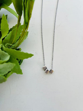 Cube Pendant Necklace - A Bushel & A Peck