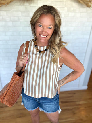 Della Striped Top - A Bushel & A Peck