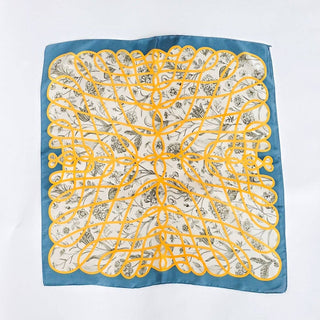 Doris Geometric Floral Square Scarf - A Bushel & A Peck