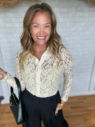 Dreamer Lace Shirt - A Bushel & A Peck