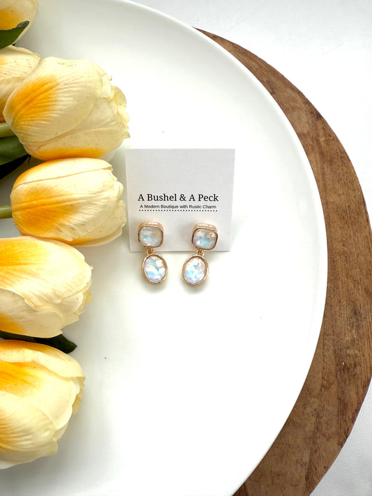 Drop Stone Earrings - A Bushel & A Peck