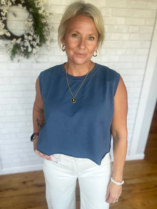 Easy Fit Tank - Denim - A Bushel & A Peck