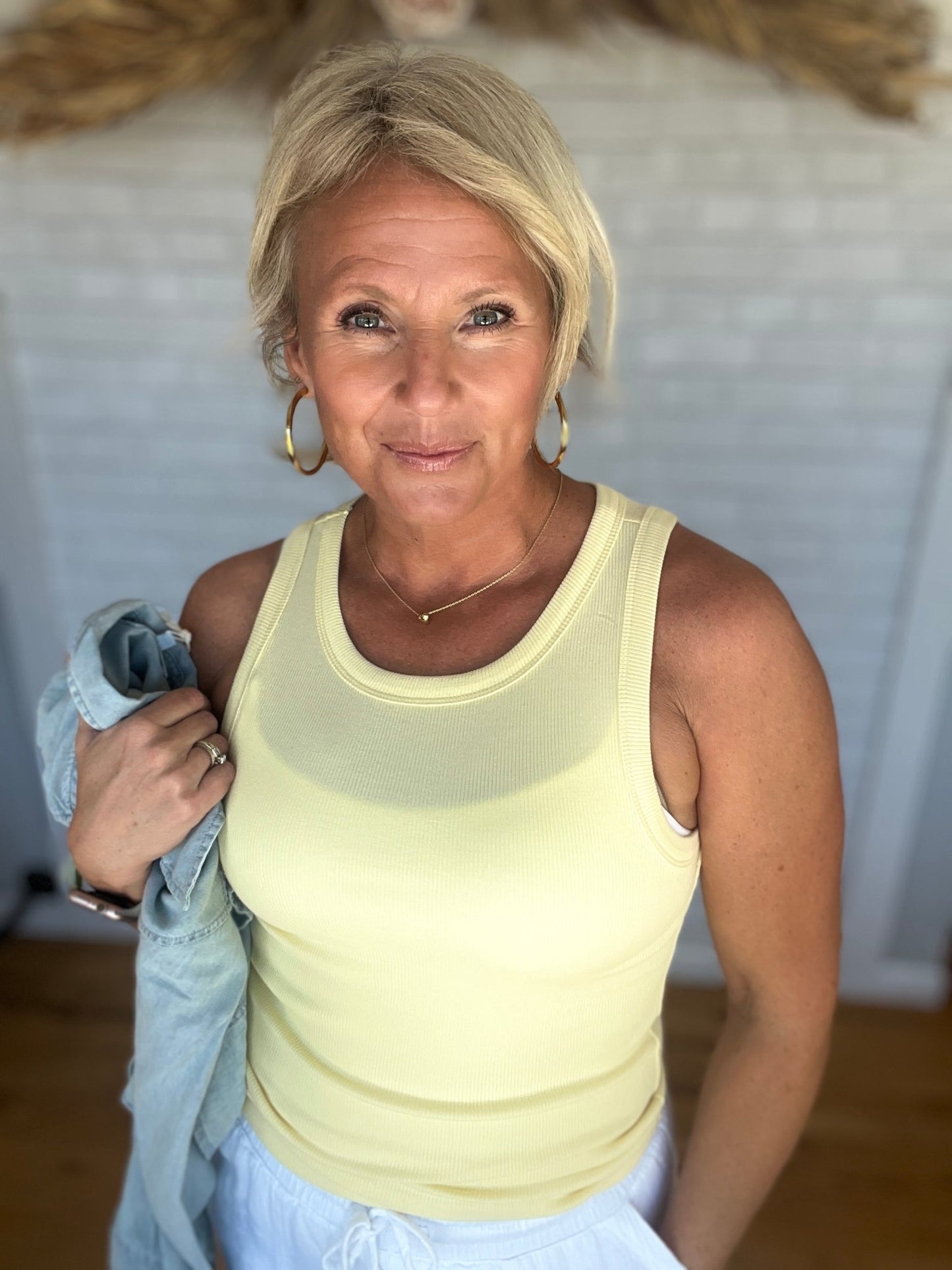 Edlin Tank - Butter - A Bushel & A Peck