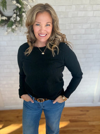 Ella Sweater - Black - A Bushel & A Peck