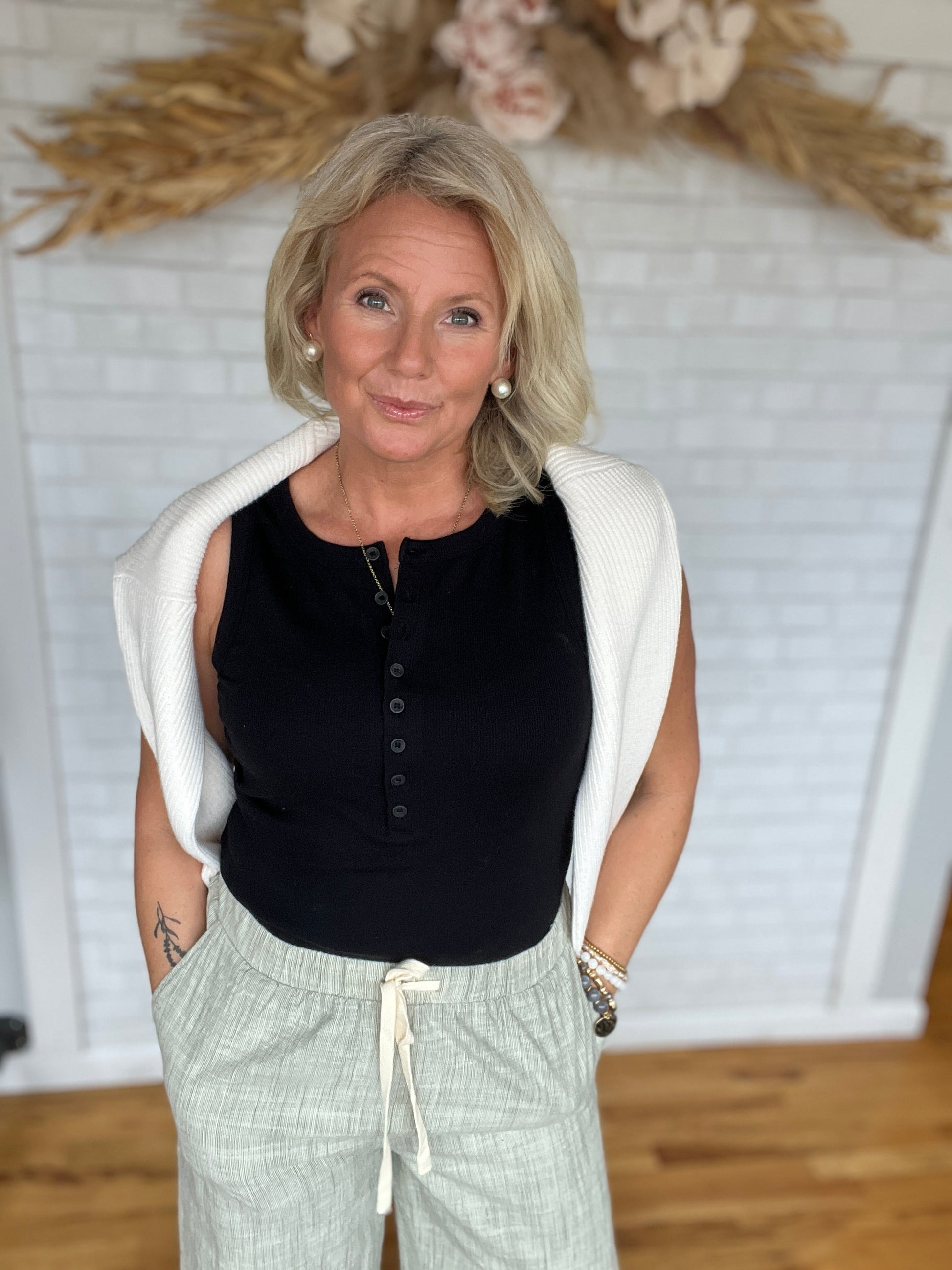 Elowen Tank - Black - A Bushel & A Peck