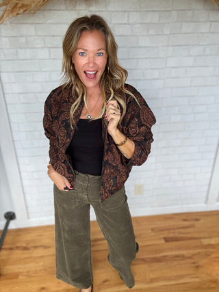 Empress Quilted Bomber - A Bushel & A Peck
