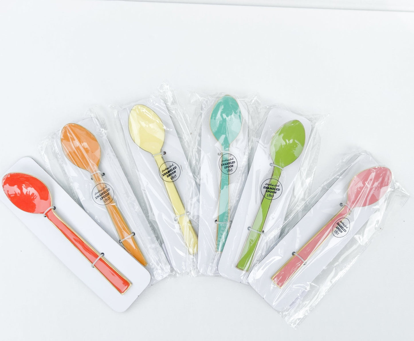 Enamel Spoon - A Bushel & A Peck