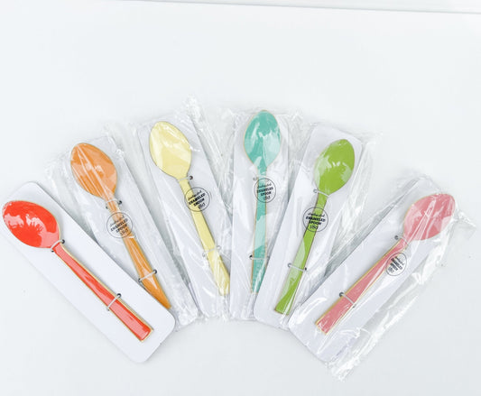 Enamel Spoon - A Bushel & A Peck