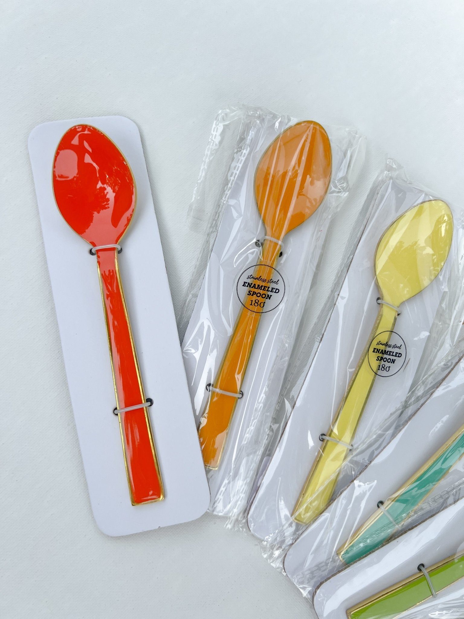 Enamel Spoon - A Bushel & A Peck