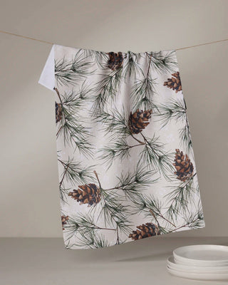 Evergreen Frost Tea Towel - A Bushel & A Peck