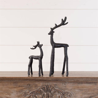 Wrought Iron Reindeer (Set Of 02)