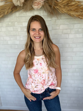 Floral Jersey Tank Top - A Bushel & A Peck