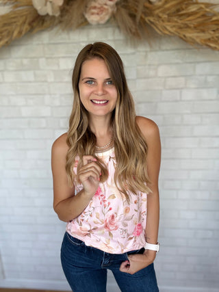 Floral Jersey Tank Top - A Bushel & A Peck