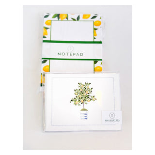 Folded Notecards Lemon Tree - A Bushel & A Peck