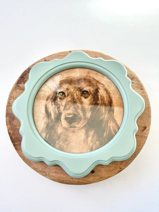 Framed Dog Image - A Bushel & A Peck