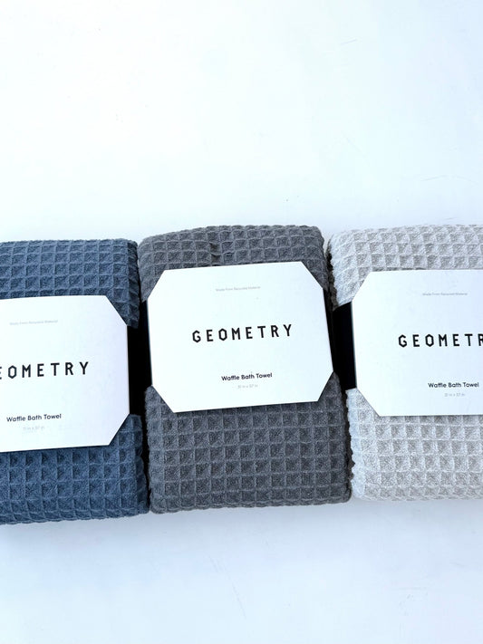 Geometry Bath Towels - A Bushel & A Peck