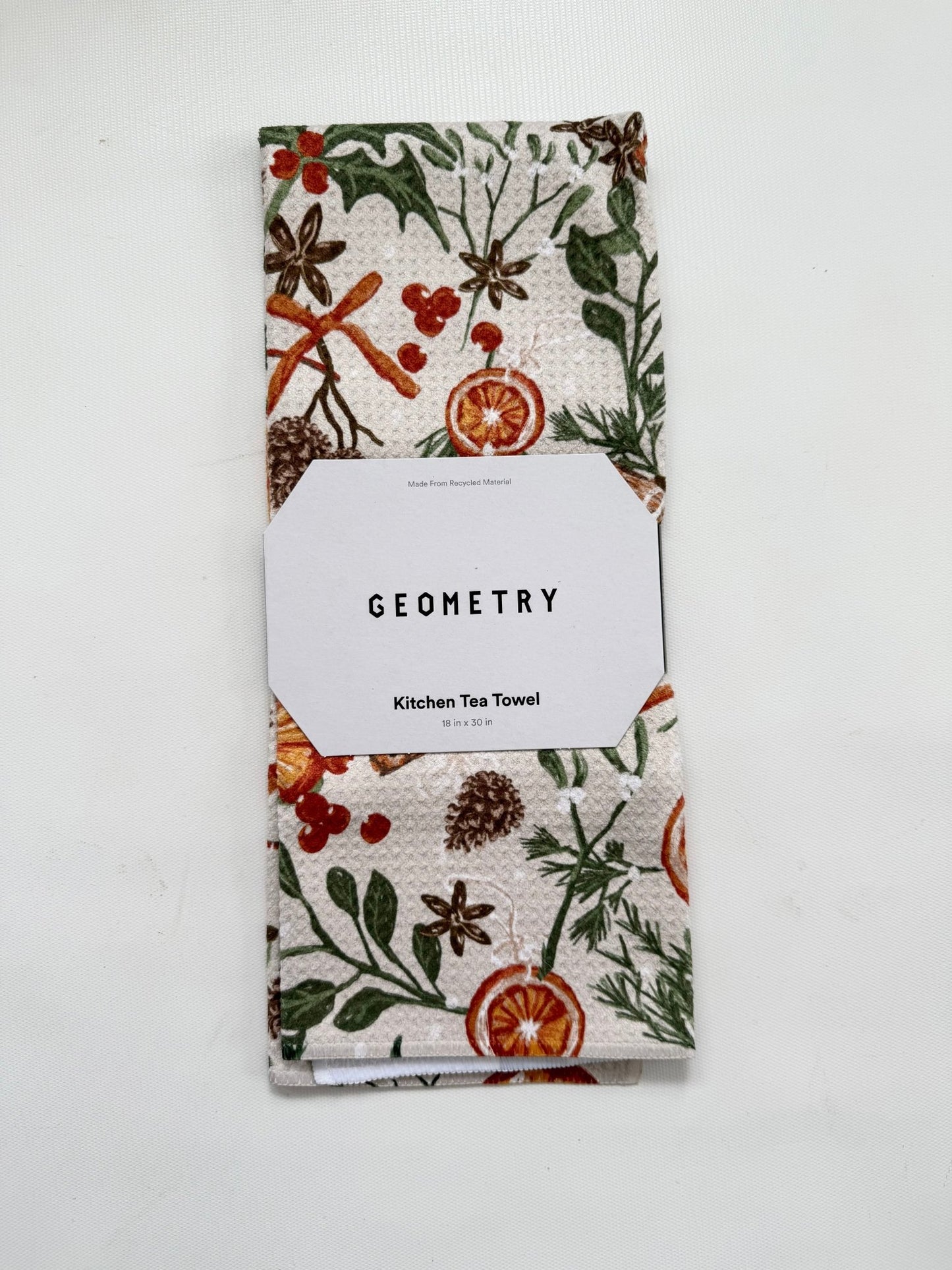 Geometry Tea Towel - Winter - A Bushel & A Peck