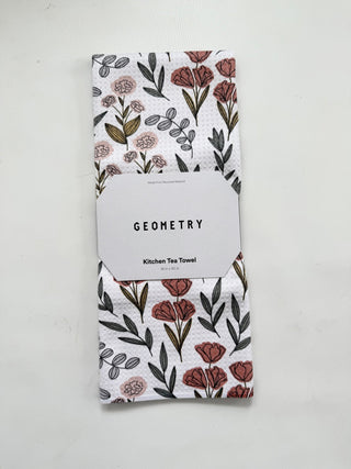 Geometry Tea Towel - Winter - A Bushel & A Peck