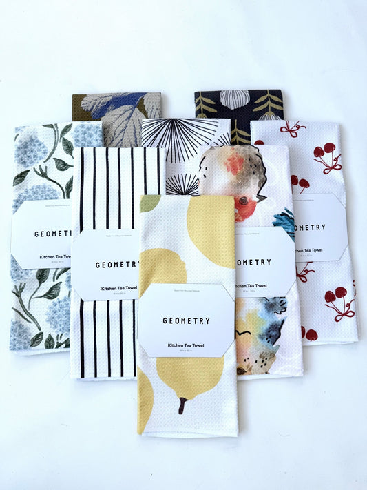 Geometry Towels - Spring - A Bushel & A Peck