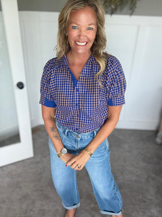 Gingham Check Top - A Bushel & A Peck