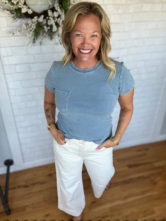 Ginny Tee - Blue Horizon - A Bushel & A Peck