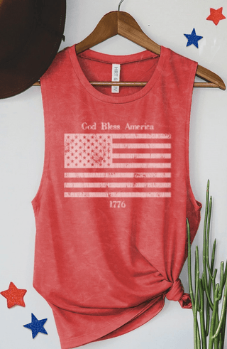 God Bless America Graphic Tank Top - A Bushel & A Peck