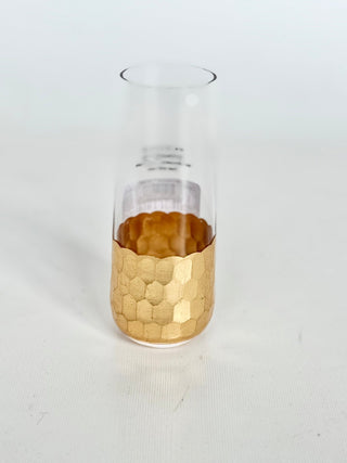 Gold Leaf Champagne Glass - A Bushel & A Peck