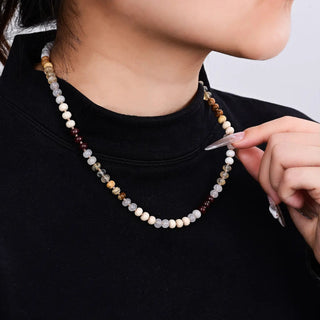 Golden Sand Stone Necklace - A Bushel & A Peck