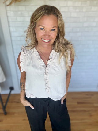 Greta Frilled Top - A Bushel & A Peck