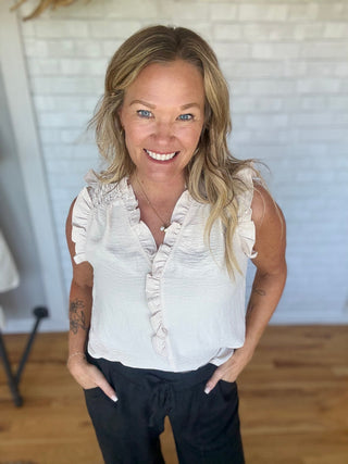 Greta Frilled Top - A Bushel & A Peck