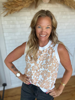 Haley Floral Tank Top - A Bushel & A Peck