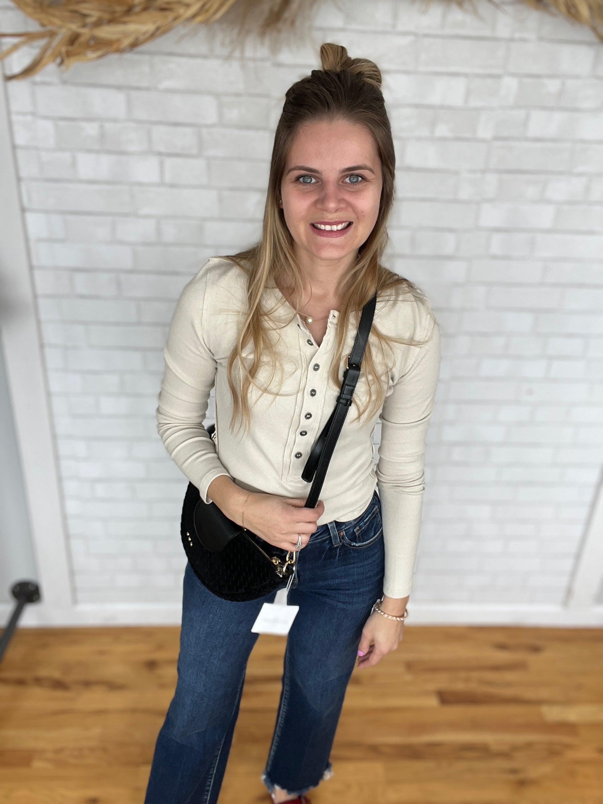 Hattie Top - Stone - A Bushel & A Peck