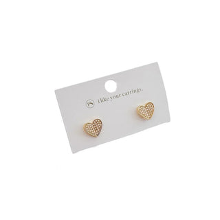 Heart of Pearls Stud Earrings - A Bushel & A Peck