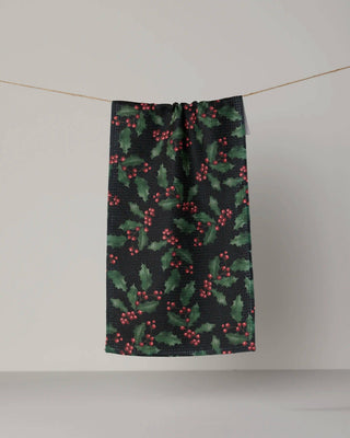 Holly Night Mini Towel - Holiday 2026 - A Bushel & A Peck