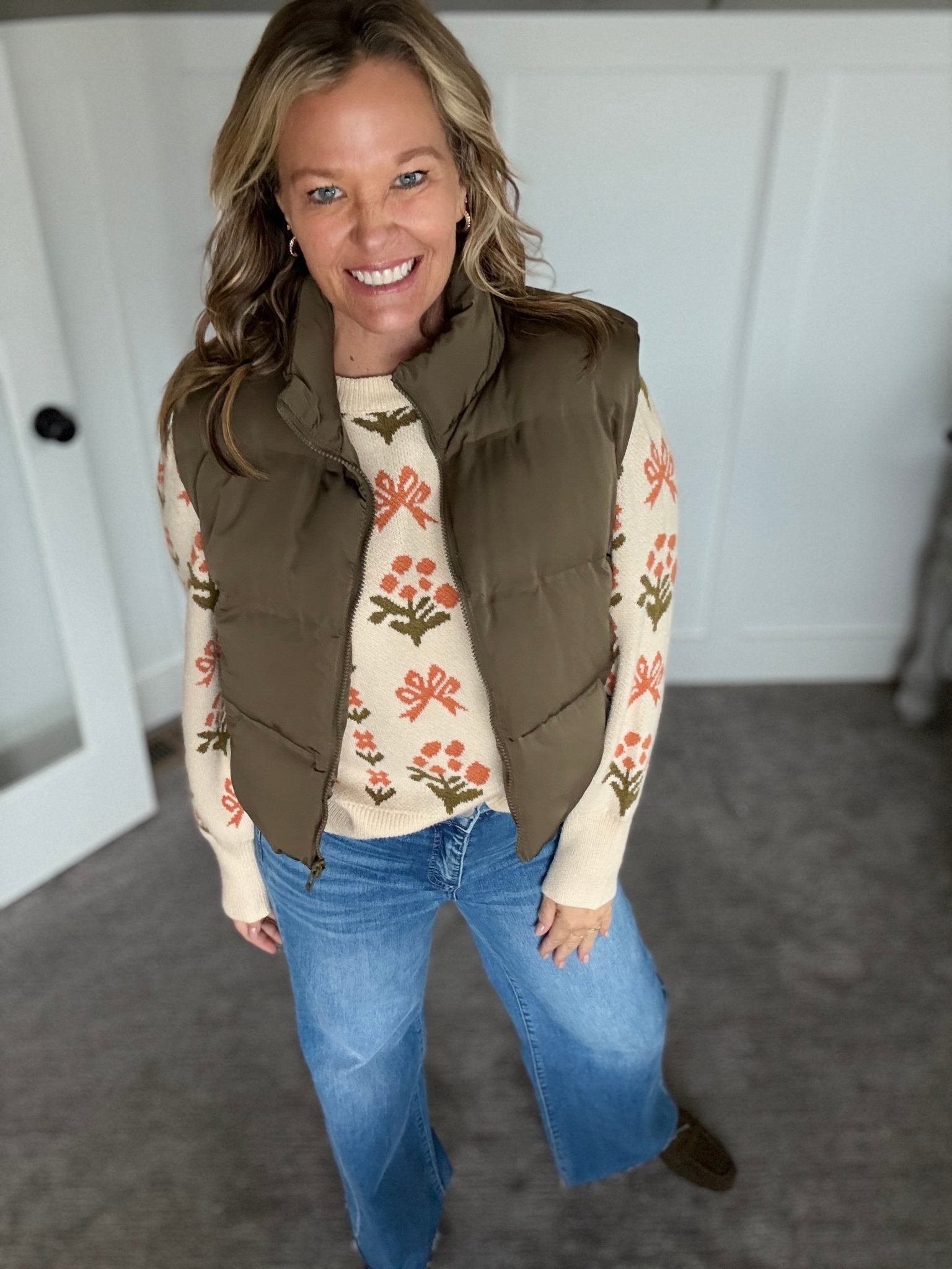 Issey Vest - Olive - A Bushel & A Peck