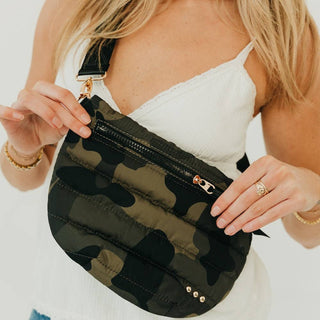 Jolie Puffer Bum Bag: Leopard - A Bushel & A Peck